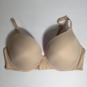 Victoria’s Secret Pink Wear Everywhere Push-Up Nude Beige 36D bra underwire VS